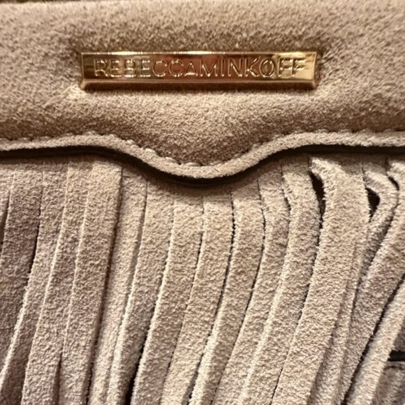 Rebecca Minkoff taupe fringe suede bag - Picture 3 of 4